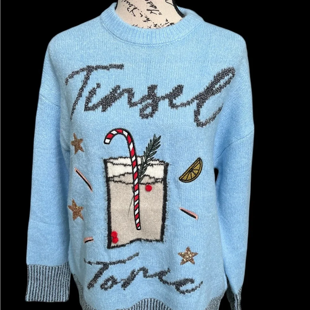 Vigoss Blue Christmas Sweater
